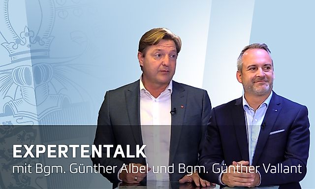 Expertentalk mit Günther Albel, Bürgermeister von Villach und Günther Vallant, Bürgermeister von Frantschach-St. Gertraud